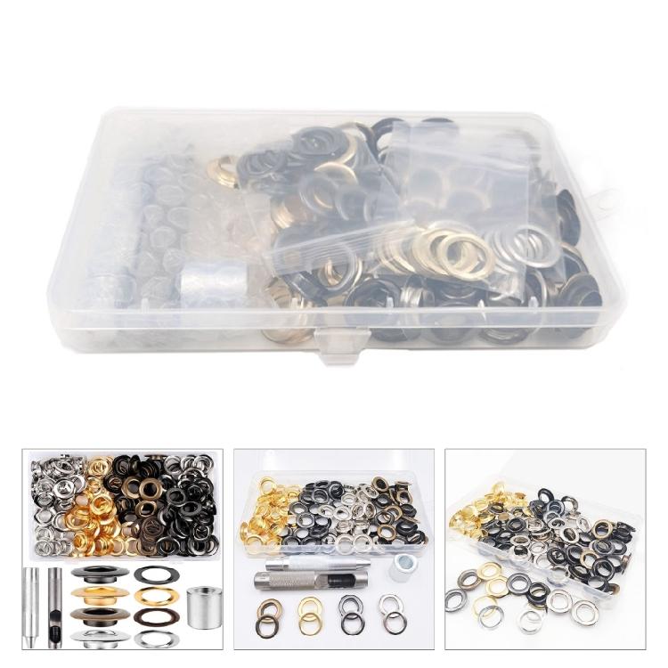 Ösen mit Werkzeug 12mm Ösen-Sets für Stoff Leinwand Vorhänge Leder