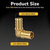 1/2inch Tubing Pipe Fittings Brass T Shaped Adapter Elbow Tees Straight Couplings Set for Hose Pipe And Tubing