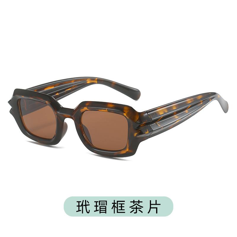 Niche Square Sunglasses Personality Funny Sunglasses Cyberpunk Ripple Legs Hip Hop Men S And Women S Sunglasses