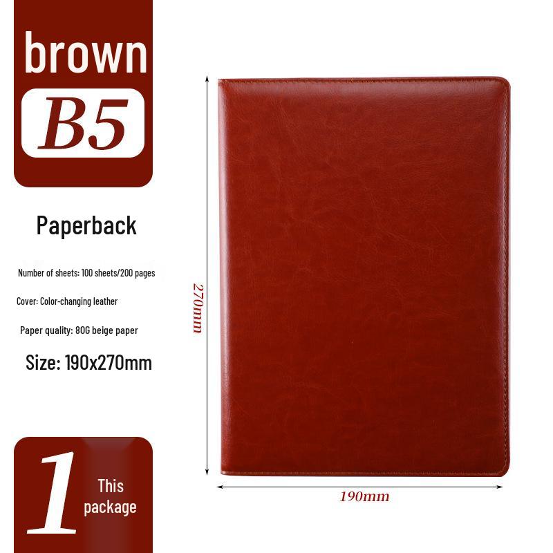 A5 Custom Imitation Leather Notebook Gift Set - Customizable Creative Journal