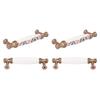 4 Sets Cabinet Door Handle Retro American Style Ergonomic Design Ceramic Furniture Drawer Handle