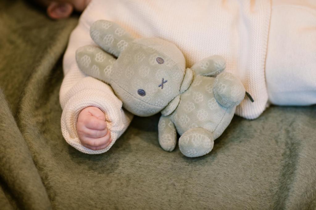 Little Dutch Miffy Flower Plush Toy, 20cm, Matcha Green, Miffy's First Toy, from Birth, TYLITNIJN886