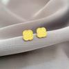 Lucky Grass Minimalist Stud Earrings Cold Men'S And Women'S Earrings Personality Temperament Banquet Earrings