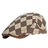 One Limitation Argyle Check Hunting Golf and CP673 Cap, Cap, Travel, Outdoor, Men's Women's, (Brown)