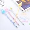 5 Stück/Los Niedliche Mond-Pailletten Gelstift 0,5 mm Schwarze Tinte Stifte Büro Unterschriftsstift Schüler Schulbedarf Kawaii Kinder Schreibwaren Geschenk