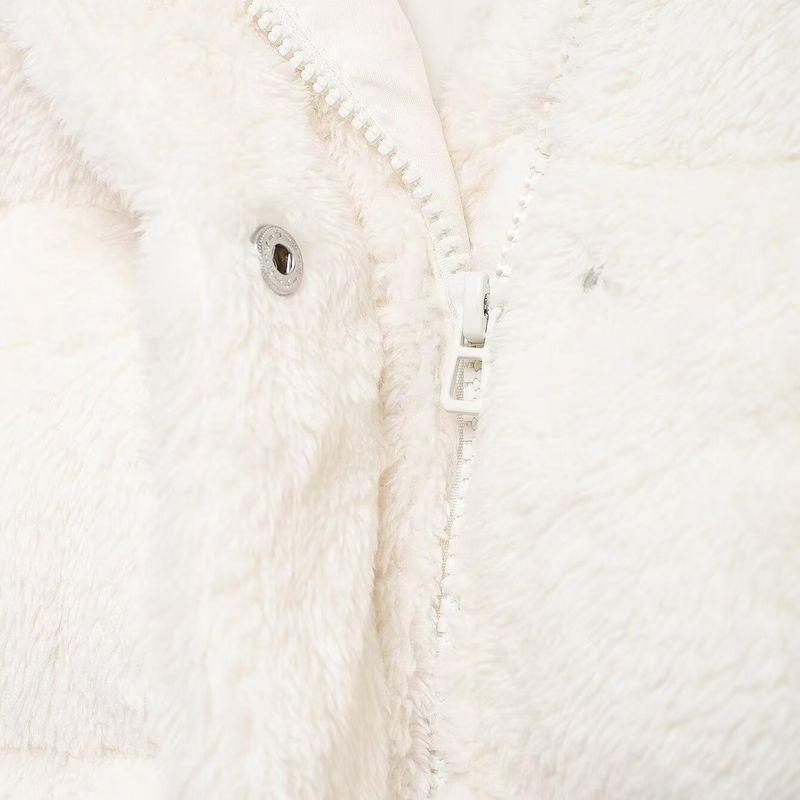 Kaslead New Arrival Women's Clothing Fashion Style Fashion Furry Loose Zip Stand-up Collar Cotton-Padded Coat 1185524
