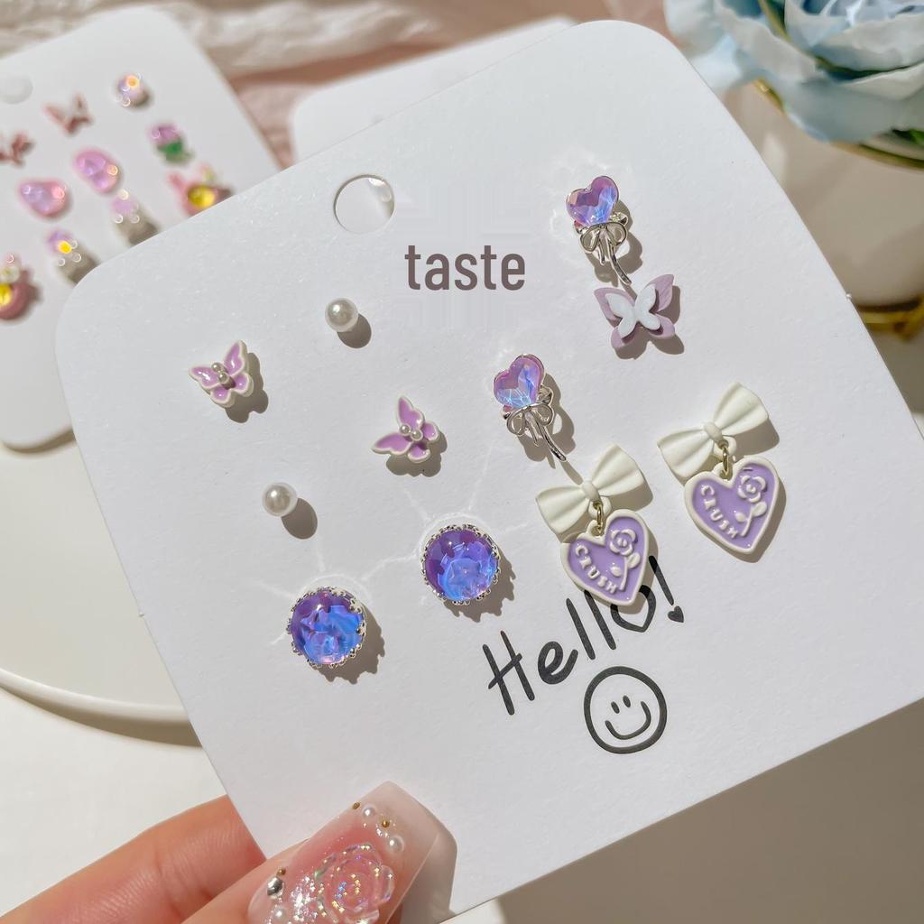 Fresh and Cute Cartoon Earrings: 925 Sterling Silver, Perfect for Autumn and Winter