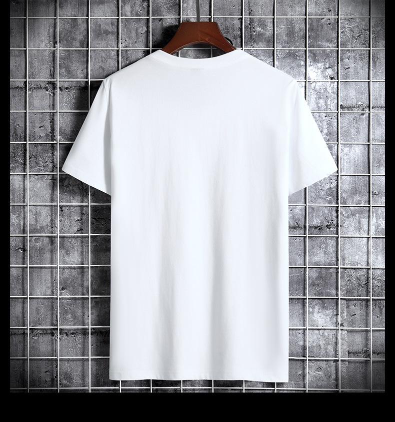 Men's Trendy Round Neck Short-Sleeve Loose-Fit Casual T-Shirt