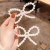 Sweet Women Bow Full Faux Pearl Inlaid Hairpin Hair Clip Barrette Party Headwear