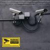 2/5pcs 24Hourly Monitoring Warning Stickers Monitoring Area Warning Reminder Stickers Wall Stickers Window Stickers
