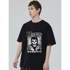 Black T-Shirt Misfits Skull Logo Band Print Casual Streetwear Men's Top Music Festival Wear