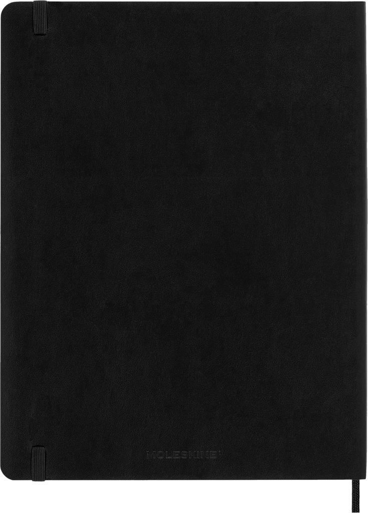 Moleskine 2026 Weekly XL Size x Soft Starts Model DSB12WN4Y26 Planner, 12-Month Diary, (19cm 25cm), Cover, Black, January,