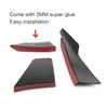 Lip Fin Splitter Spoiler Canard Sticker 6pcs Glossy Black Carbon Fiber Car Styling Front Bumper