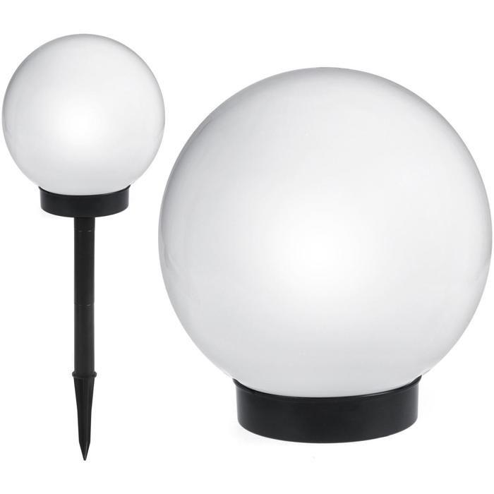 Lampe solaire LED extérieure - GREEN BLUE - GB121 - Blanc - 15x15x48cm - Charge solaire