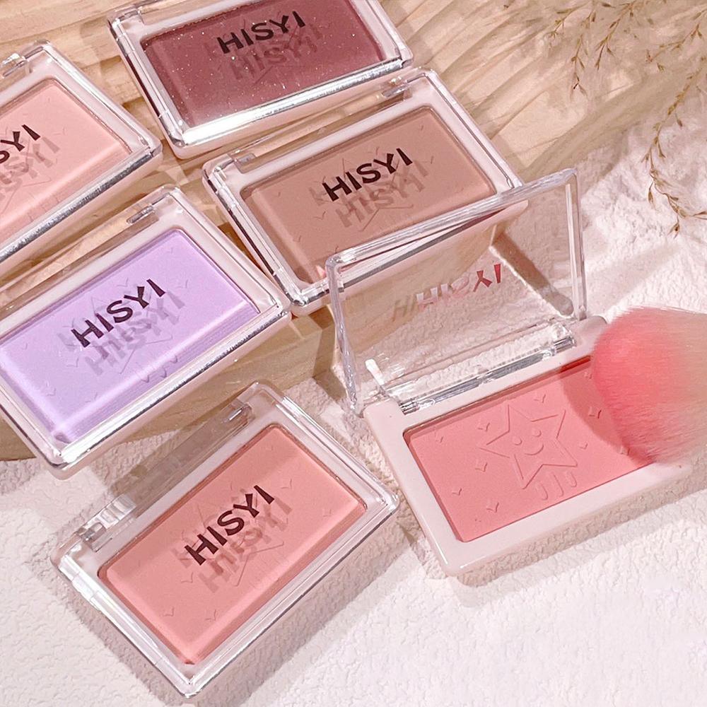Single Blush Single Honey Powder Powder Natural Whitening Highlight Brightening Rouge 6 Colors Available