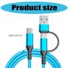 60W Fast Charge USB C Cable for Phones Nylon Braided Charging Cord Data Wire Line with Wide Compatibility 1m