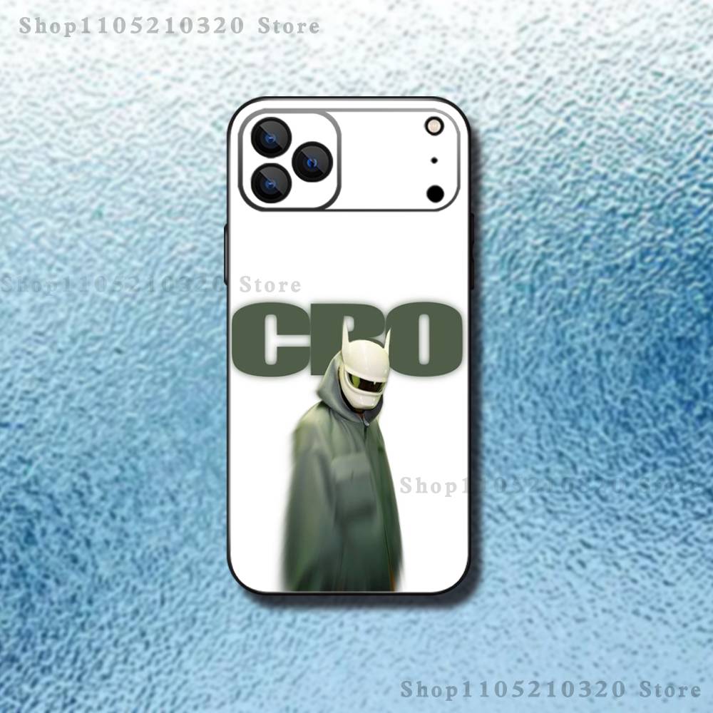 C-Cro Rapper Phone Case For iPhone 17,16,15,14,13,12,Pro,Max,Plus,E,SE4,Air,Mini Black Soft Box
