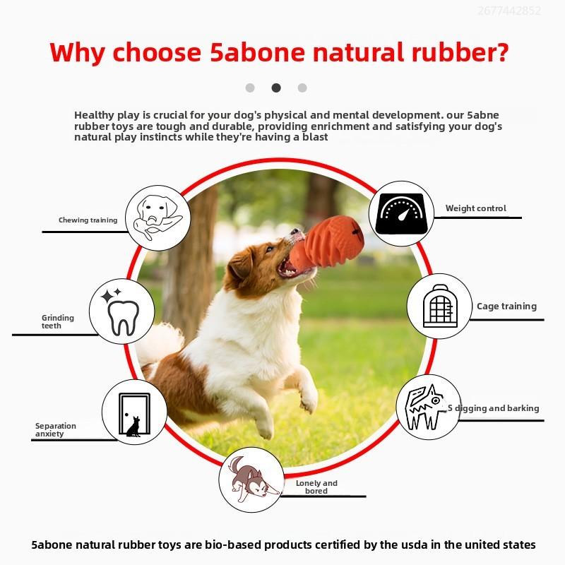 Non-Toxic Pet Chewing Pet Toy Leakage Molars Cleaning Training Teeth Dog Rubber Toy Dog Products Outdoor Interactive Diy Small Animals