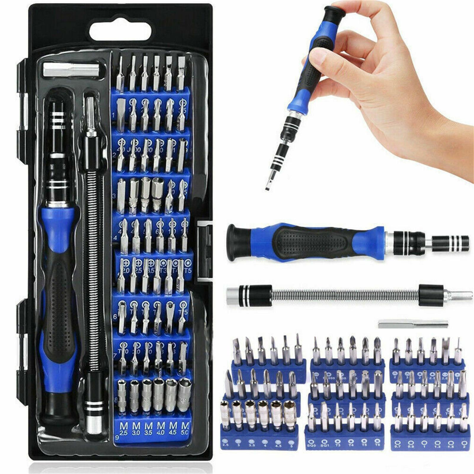 

Computer Repair Tool Kit Portable Multi-size Precision Screwdriver Torx Tools Set For Laptop Pc Smartphone 58 in 1 blue screwdriver set#1