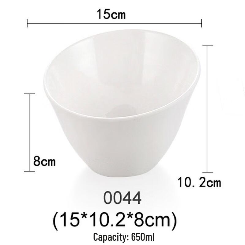 Slanted Melamine Serving Bowl