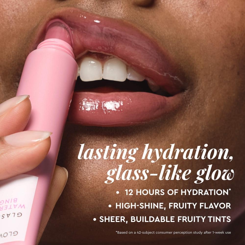 Glow Recipe Glass Balm Lippenpflege Für Glanz   Feuchtigkeit 0,52 Unzen 15 G Eisbehälter Gsoo Klar