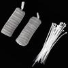 24Pcs Filter with 24Pcs Cable Ties Stainless Steel Washing Machine Lint Traps Cleaning Tools