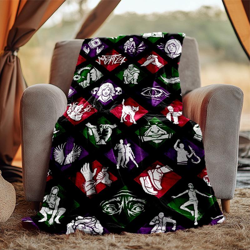 Dead Daylight Flannel Blanket Soft Warm All-Season Throw, Design for Camping, Car Travel, Hiking Sofa, Bed, Office Perfect Gift for Parties