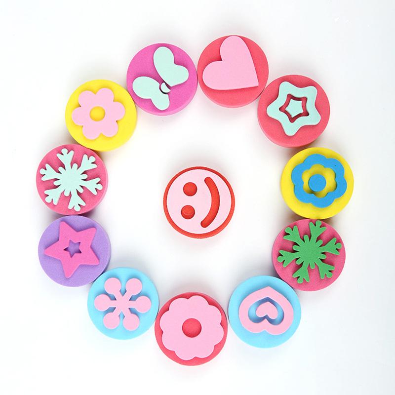 6 Double-sided For Children Seals Graffiti Kindergarten Early Childhood Painting Tools
