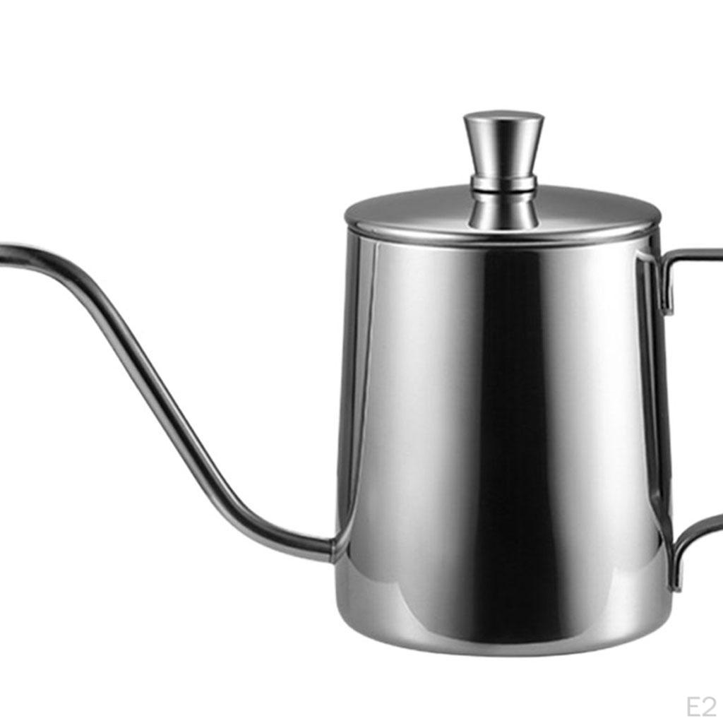 Coffee Kettle, Gooseneck Kettle Stainless Steel Spout, and tea Pot Support 350ML