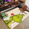 Benutzerdefinierte Crunch Weihnachtsmatte mit personalisiertem Namen, waschbarer Polyester-Teppich für den Innenbereich, Eingangsbereich, Geschenk für Weihnachten, Ostern, Thanksgiving-Tag