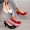 Pantofi cu toc pentru femei Nude Gură adâncă Pantofi pentru femei Modă nouă Muncă de birou Pantofi de petrecere de nuntă Pantofi cu toc mic pentru doamne Tocuri de vară
