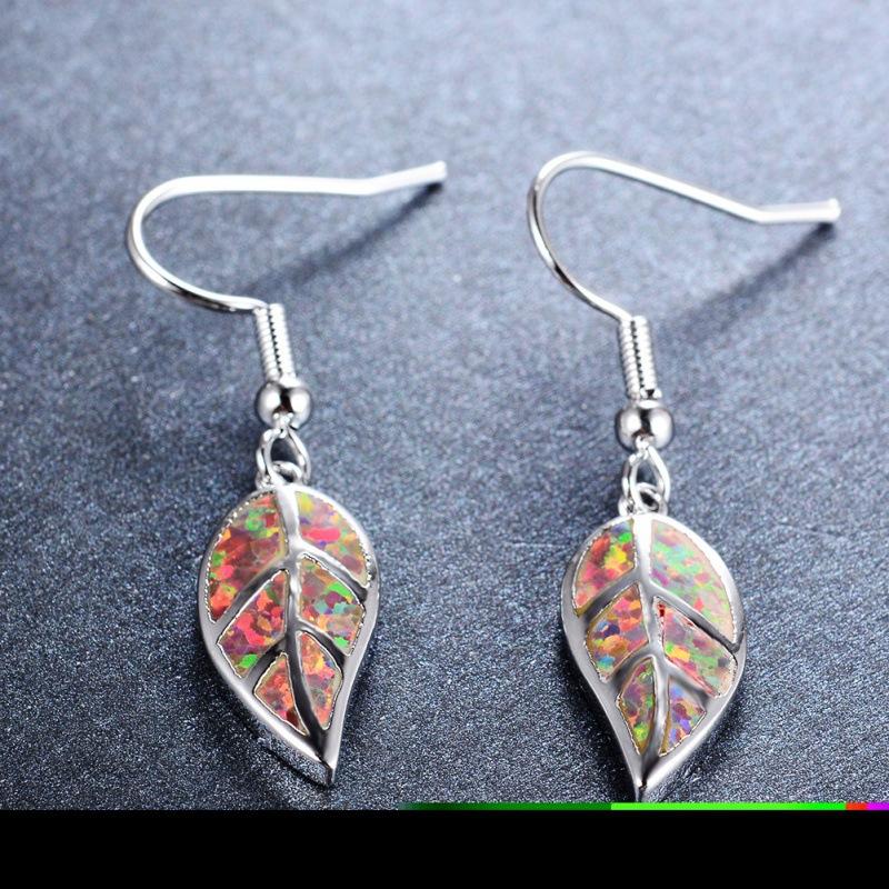 

Wish Platinum Opal Leaf Earrings Fashion Leaf Pendant Source