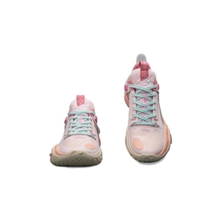 New LiNing All City 11 Youth Abrasion Resistant Breathable Low Top Basketball Shoes Rose Pink Teenagers ABPT005-5