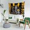 Pittsburgh Football Tapestry, American Sports Style Wall Art for Bedroom Living Room