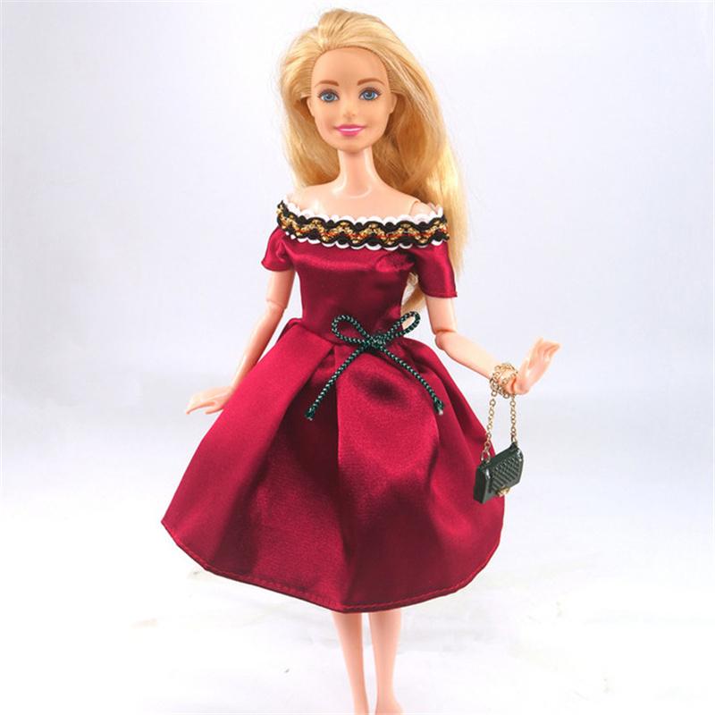 

30см Набор одежды для куклы Барби ручной работы Модные костюмы Формальные платья Вечерние платья Наряд Аксессуары для куклы Детский подарок