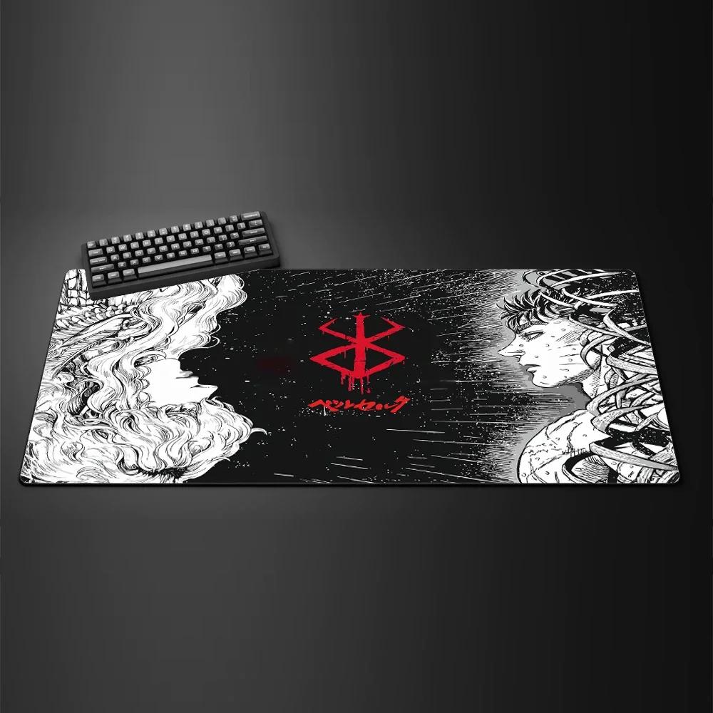 Tappetino per Mouse Accessori per Computer da Gioco Varmilo Tastiera MousePad CS GO LOL Tappetino Mouse Berserk Guts Anime Tappeto Gamer Tappetino per Scrivania