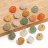 5PCS/Lot 12 14mm Cute Pumpkin Pendant Rose Quartz Green Aventurine Natural Stone Pendant Charms for Jewelry Making DIY Necklace
