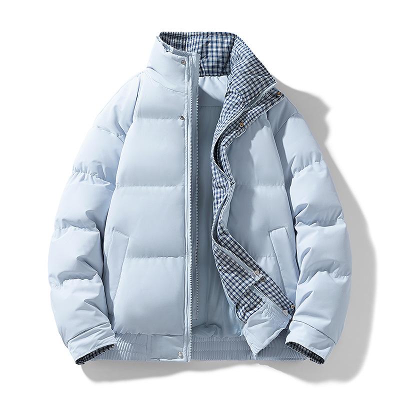 Men's Daily Short Cotton Jacket Casual Style Warm Winter Coat