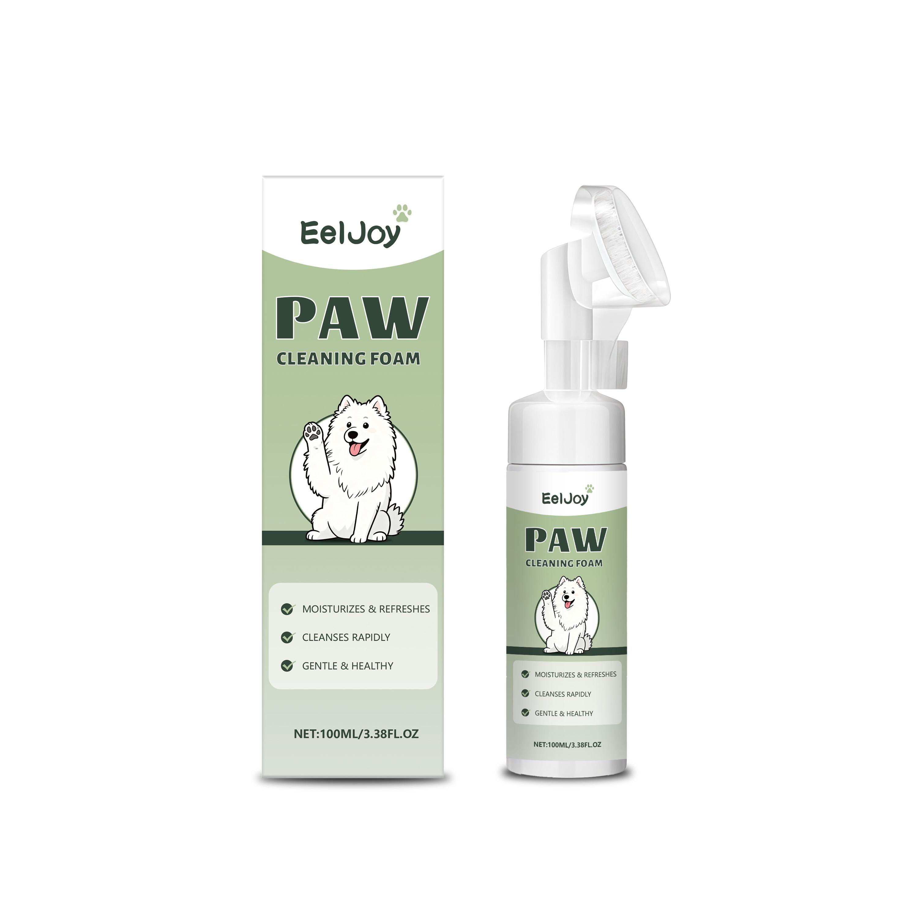 

EelJoy Pet Paw Cleaner Foaming Spray For Dogs And Cats Gentle Daily Cleaning Removes Dirt Mud And Odor No Rinse Needed 100ml