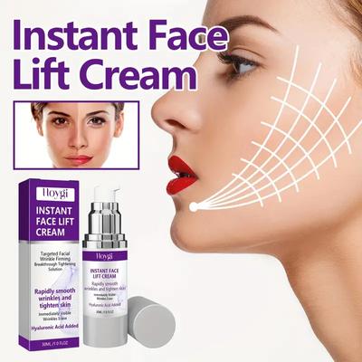 30ml Instant Face Lift Cream, with Hyaluronic Acid, Collagen, Kojic Acid and Retinol, Deep Moisturizing and Firming Facial Skin Face Cream