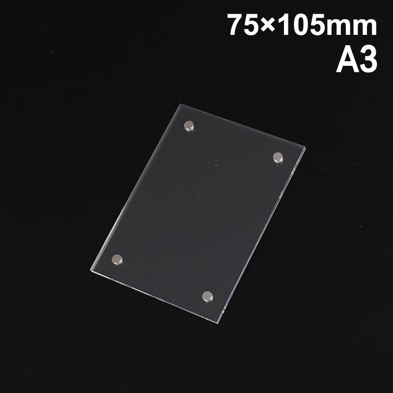 1 Stück Transparenter Fotorahmen Acryl Magnetischer Display-Rahmen Poster-Display-Ständer 2 mm Für Zimmer Schreibtisch Hausdekoration