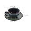 1Set Vintage Ceramic Tea Cup and Saucer Set Elegant Retro Coffee Mug for Afternoon Tea Milk Drinking Exquisite Porcelain