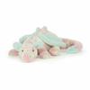 Peluche Soffice Drago Azzurro Cielo Giocattolo di Peluche da JC, Bambola Drago con Spine Colorate e Ali Bianche per Regalo di Compleanno per Bambino
