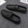 Fashion Thick Sole Male Casual Shoes Platform Office Loafers Men's Leather Shoes Adults Elegant Cheap Clearance Korean Style Zapatillas