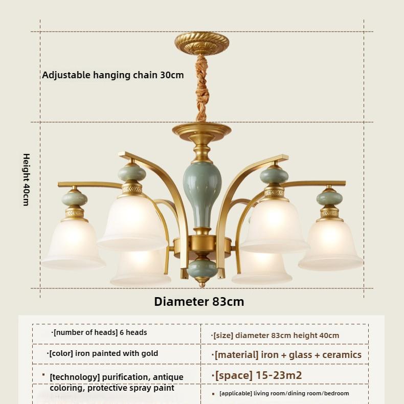 Bedroom Chandelier Dining Room Lamp Study Lamp Retro Lamp Modern Minimalist Living Room Ceiling Lamp