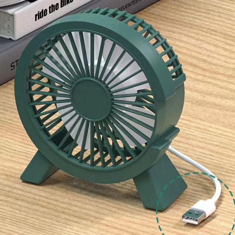 Super Quiet 4-Blade Vertical Desktop & Floor Fan 2025 - Large Airflow, Plug-in