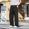 Shanshan Men's Cool-Feeling Straight-Leg Business Casual Pants