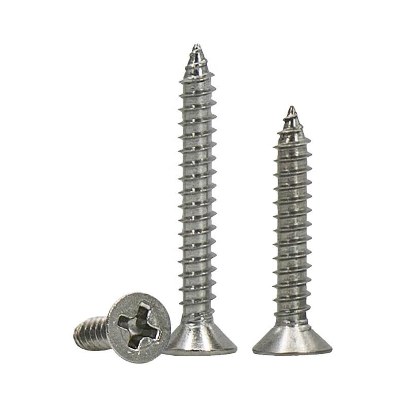 304 Stainless Steel Cross-Recessed Countersunk Self-Tapping Screws