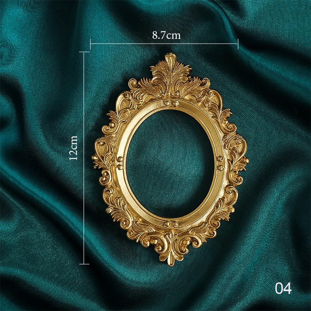 Golden Retro Photo Frame Nail Art Jewelry Decoration Home Decoration Photography Background Shooting Photo Props
