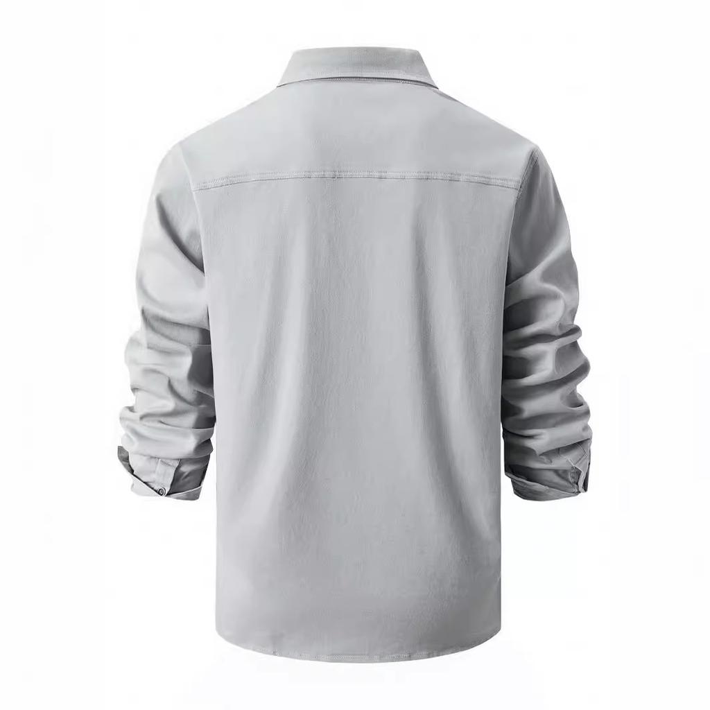 Men Washed Cotton Denim Shirt Autumn Winter European Size Casual Business Fashion Long Sleeve Comfortable Regular Fit Male Top Quality Wear